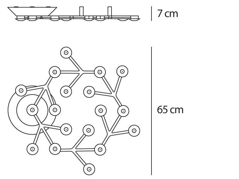AR 1594050APP Led Net - stropní - Bluetooth - ARTEMIDE (obrázek 6)