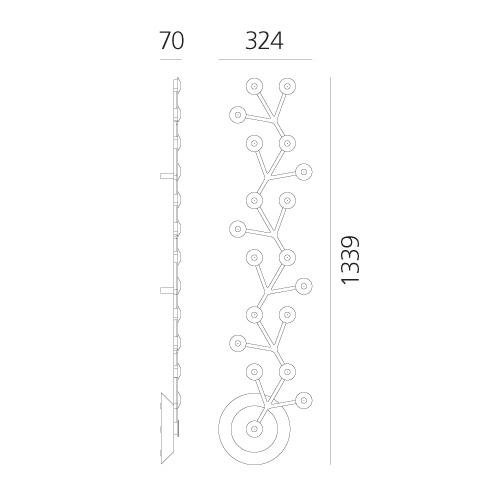 AR 1596050APP Led Net Line 125 - stropní - Bluetooth - ARTEMIDE (obrázek 5)