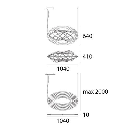 AR 1623020A Copernico závěsné - černá - ARTEMIDE (obrázek 7)