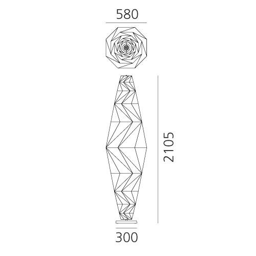 AR 1698010A Minomushi stojací lampa - ARTEMIDE (obrázek 6)