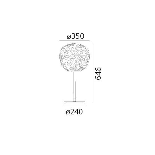 AR 1705010A Meteorite 35 stolní lampa se stojnou - ARTEMIDE (obrázek 7)