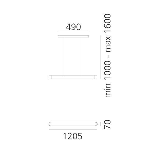 AR 1923080A Talo závěsné LED 120 - matná černá - ARTEMIDE (obrázek 6)