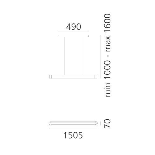 AR 1925080A Talo závěsné LED 150 - matná černá - ARTEMIDE (obrázek 6)