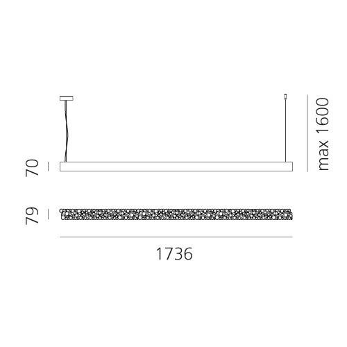 AR 2015010APP Calipso lineární systém 180 závěsné - Bluetooth - ARTEMIDE (obrázek 6)