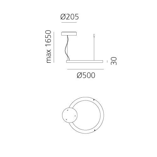 AR 2060010APP Ripple - kruh Ø500 - Bluetooth - ARTEMIDE (obrázek 7)