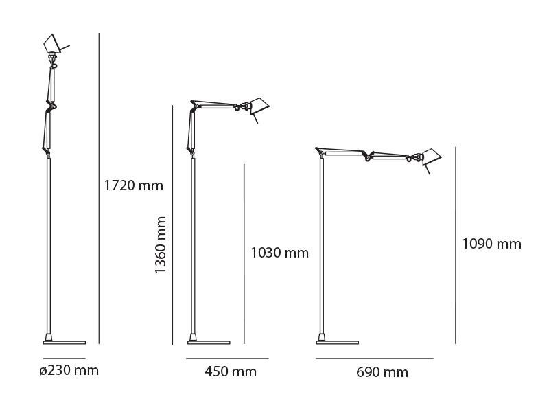 AR A0103W00 Tolomeo Micro stolní lampa LED 2700K - tělo lampy - ARTEMIDE (obrázek 6)