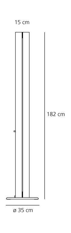 AR A0160W50 Megaron - stojací lampa - černá - LED 2700K - ARTEMIDE (obrázek 3)
