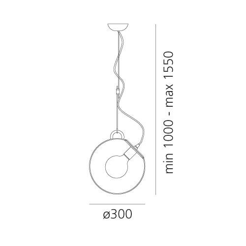 AR A031010 Miconos závěsné - matná mosaz - ARTEMIDE (obrázek 8)