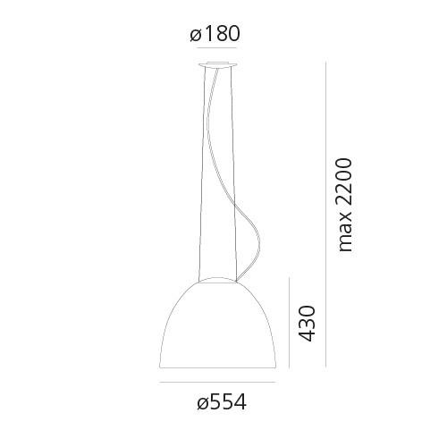 AR A243310APP Nur LED - závěsné - hliník - Bluetooth - ARTEMIDE (obrázek 6)