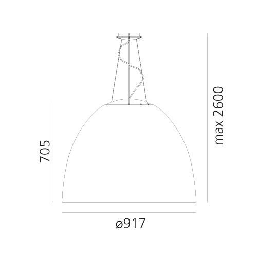 AR A243700 Nur Acoustic - šedá - ARTEMIDE (obrázek 5)