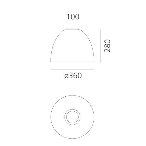 AR A244250 Nur Mini - stropní - hliník - ARTEMIDE (obrázek 5)