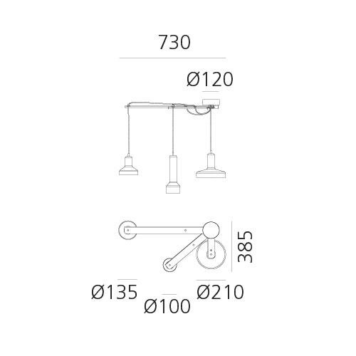 AR DAL0027L12 Stablight - zelený jantar - ARTEMIDE (obrázek 5)