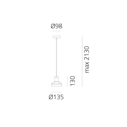 AR DAL0027M80 Stablight "A" - hnědá - ARTEMIDE (obrázek 5)