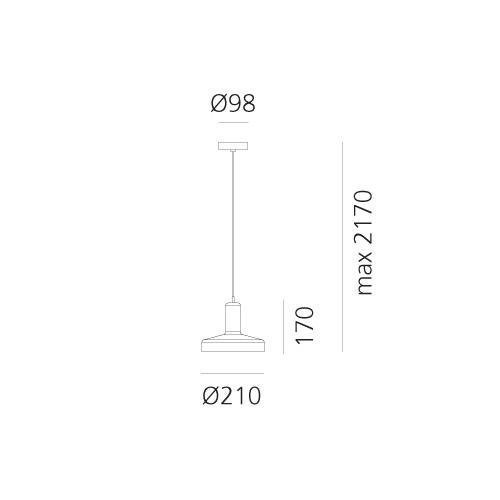 AR DAL0027O80 Stablight "C" - hnědá - ARTEMIDE (obrázek 5)