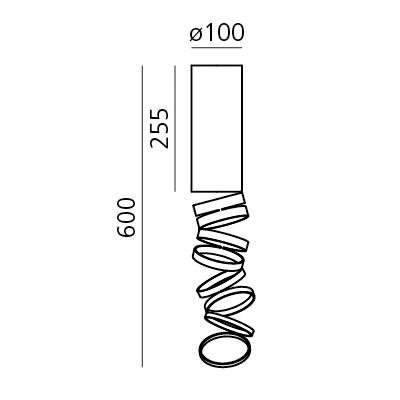 AR DOI4600B03 Decomposé Light stropní - oranžová - ARTEMIDE (obrázek 2)