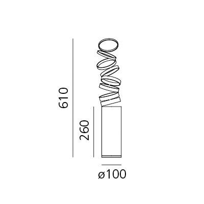 AR DOI4600C03 Decomposé Light stolní lampa - oranžová - ARTEMIDE (obrázek 2)