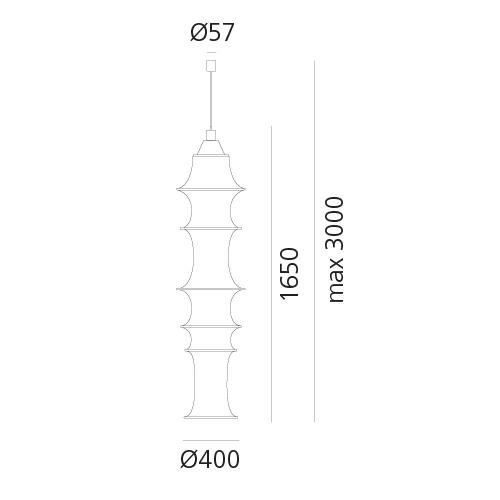 AR DS2040RIF Falkland závěsné - tělo lampy - ARTEMIDE (obrázek 5)