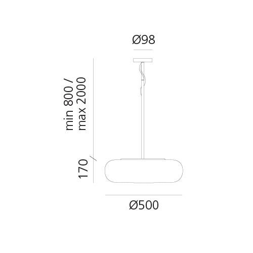 AR DX0060B10 Itka 50 závěsné - ARTEMIDE (obrázek 4)