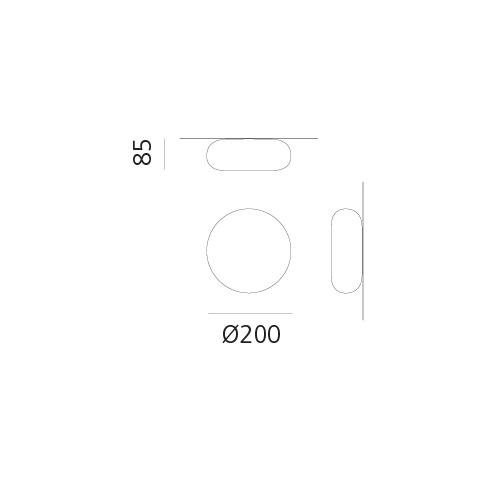 AR DX0060M10 Itka 20 nástěnné/stropní - ARTEMIDE (obrázek 4)