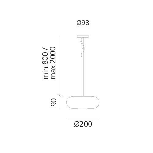 AR DX0060O10 Itka 20 závěsné - ARTEMIDE (obrázek 4)