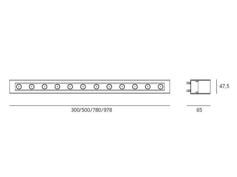 AR NL17320ELK0 LineaLed osvětlení stěny 8,5W - EL 3000K - ARTEMIDE (obrázek 4)
