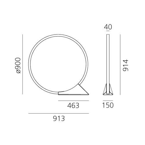 AR T071030 "O" - stojací lampa - ARTEMIDE (obrázek 11)