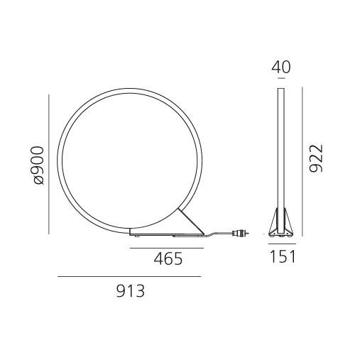AR T073030APP "O" stojací lampa - interiérové - Bluetooth - ARTEMIDE (obrázek 11)