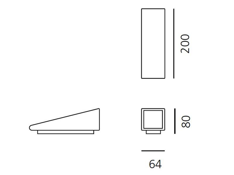 AR T082820 Cuneo Mini nástěnné/stojací lampa antracitová šedá - ARTEMIDE (obrázek 6)