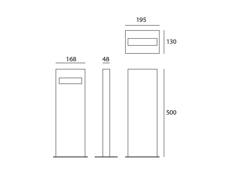 AR T083600 Nuda 50 Monolateral šedá bílá - ARTEMIDE (obrázek 6)