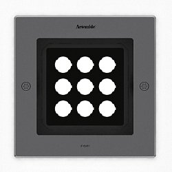 Obrázek pro produkt Ego 220 Flat pochozí ocel 38°  3000K čtverec - ARTEMIDE