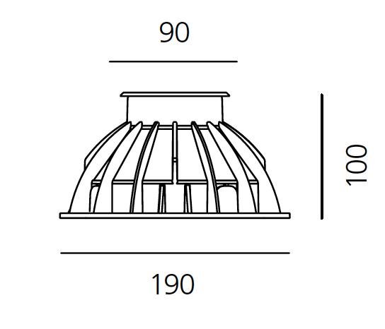AR T4004ELPTW00 Ego 90 pochozí hliník EL 3000K čtverec - ARTEMIDE (obrázek 4)