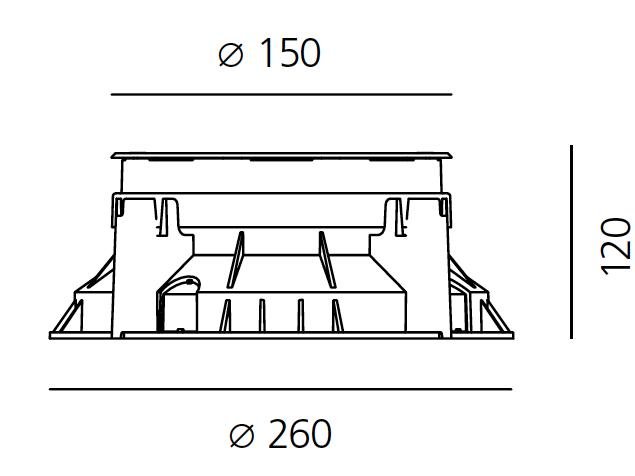 AR T4036ELPTW00 Ego 150 pojezdové ocel EL 3000K kruh - ARTEMIDE (obrázek 4)