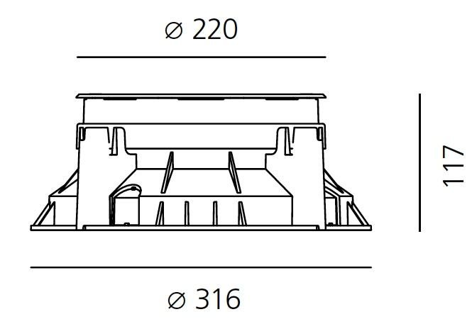 AR T4039ELPTW00 Ego 220 pojezdové ocel EL  3000K kruh - ARTEMIDE (obrázek 5)