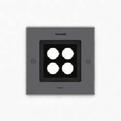 Obrázek pro produkt Ego 150 downlight čtverec 38° 3000K Inox IK09 - ARTEMIDE