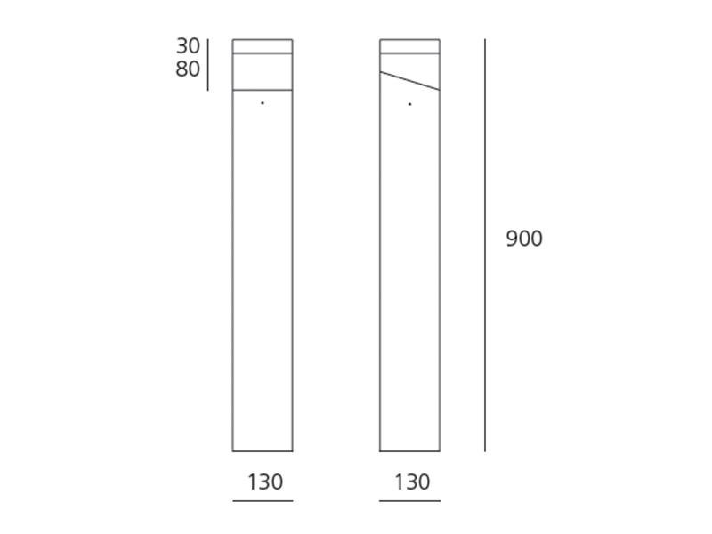 AR T417200W00 Tetragono stojací lampa 90 - 3000K - ARTEMIDE (obrázek 4)