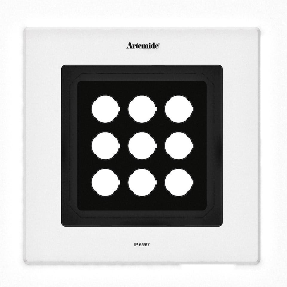 Levně AR T42008WFLW00 Ego Flat 220 downlight čtverec 38° 3000K hliník IK10 - ARTEMIDE