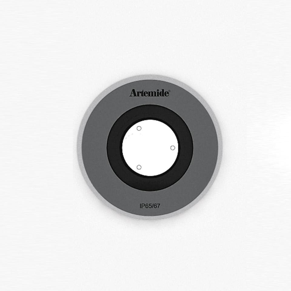 Levně AR T42011ELPTW00 Ego Flat 90 downlight kruh EL 3000K Inox IK10 - ARTEMIDE