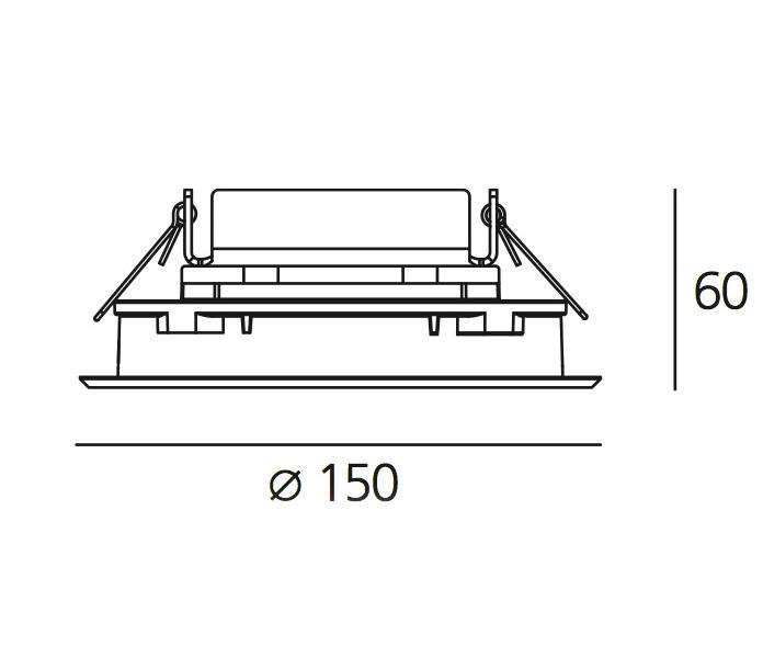 AR T42013NSPW00 Ego Flat 150 downlight kruh 5° 3000K Inox IK09 - ARTEMIDE (obrázek 4)