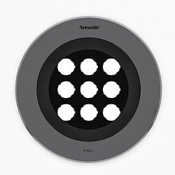 Obrázek pro produkt Ego Flat 220 downlight kruh EL 3000K Inox IK10 - ARTEMIDE