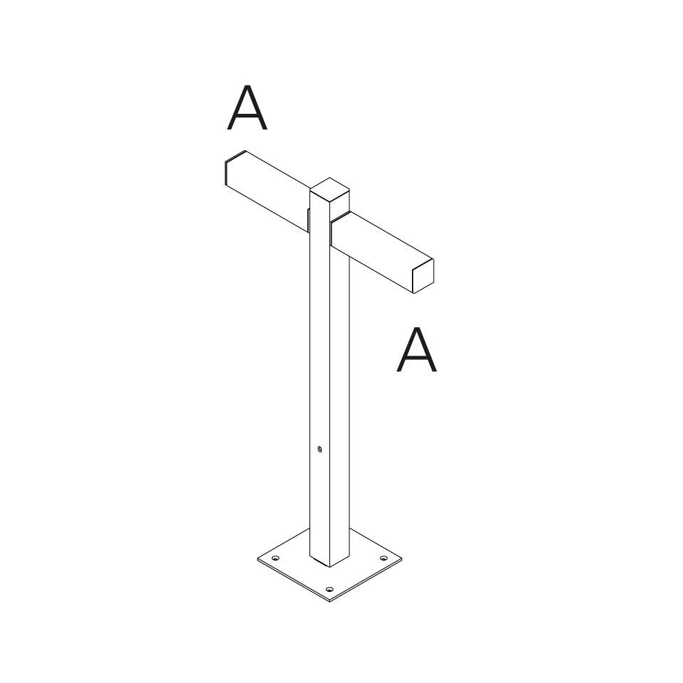 Levně AR T4506C30 Walking - stojna 900 - 2x180° hlavy - A 90h - ARTEMIDE