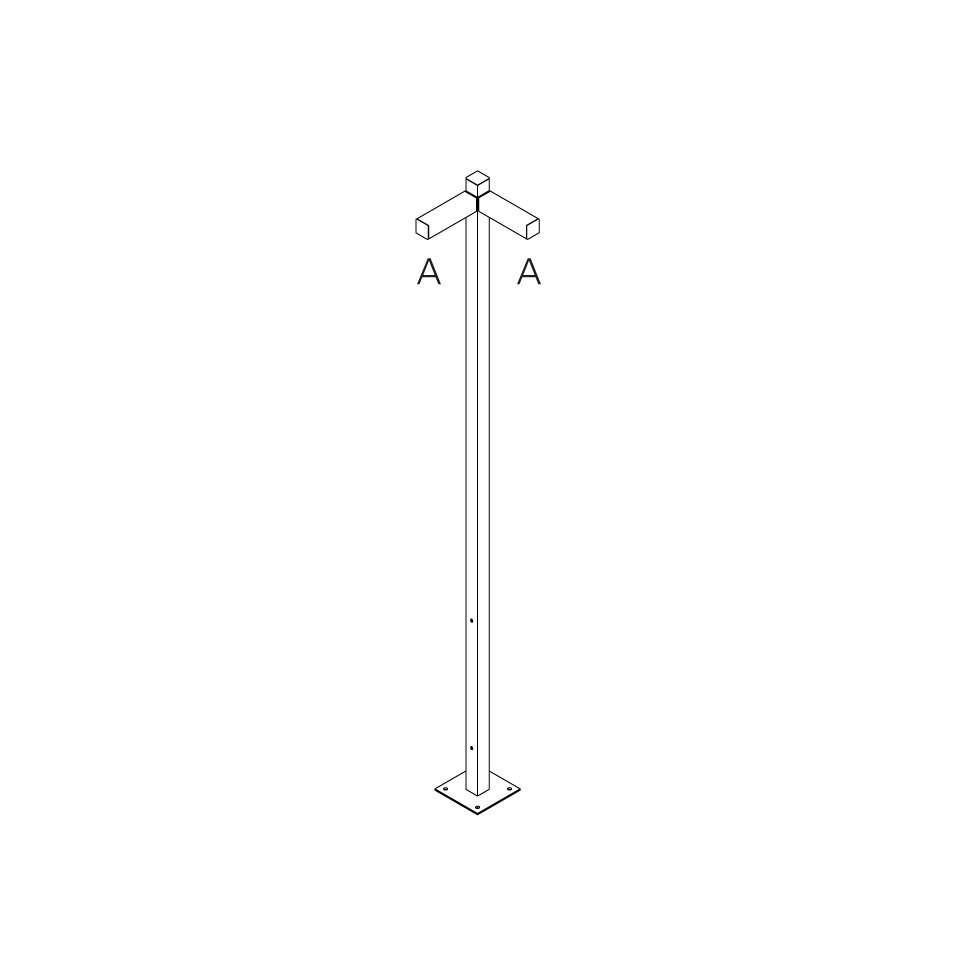 Levně AR T4507B30 Walking - stojna 2500 - 2x90° hlavy - A 90h - ARTEMIDE