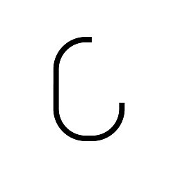 Obrázek pro produkt Alphabet of Light - velké písmeno C - ARTEMIDE