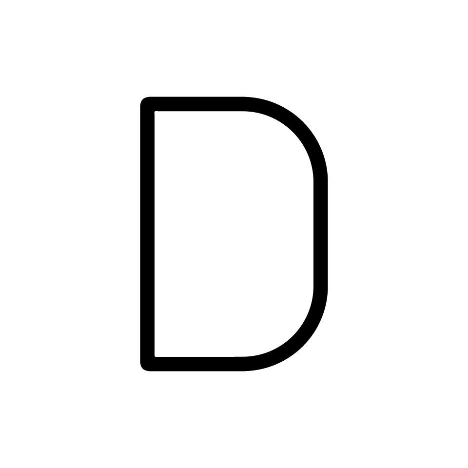 Levně AR 1201D00A Alphabet of Light - velké písmeno D - ARTEMIDE