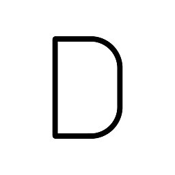 Obrázek pro produkt Alphabet of Light - velké písmeno D - ARTEMIDE