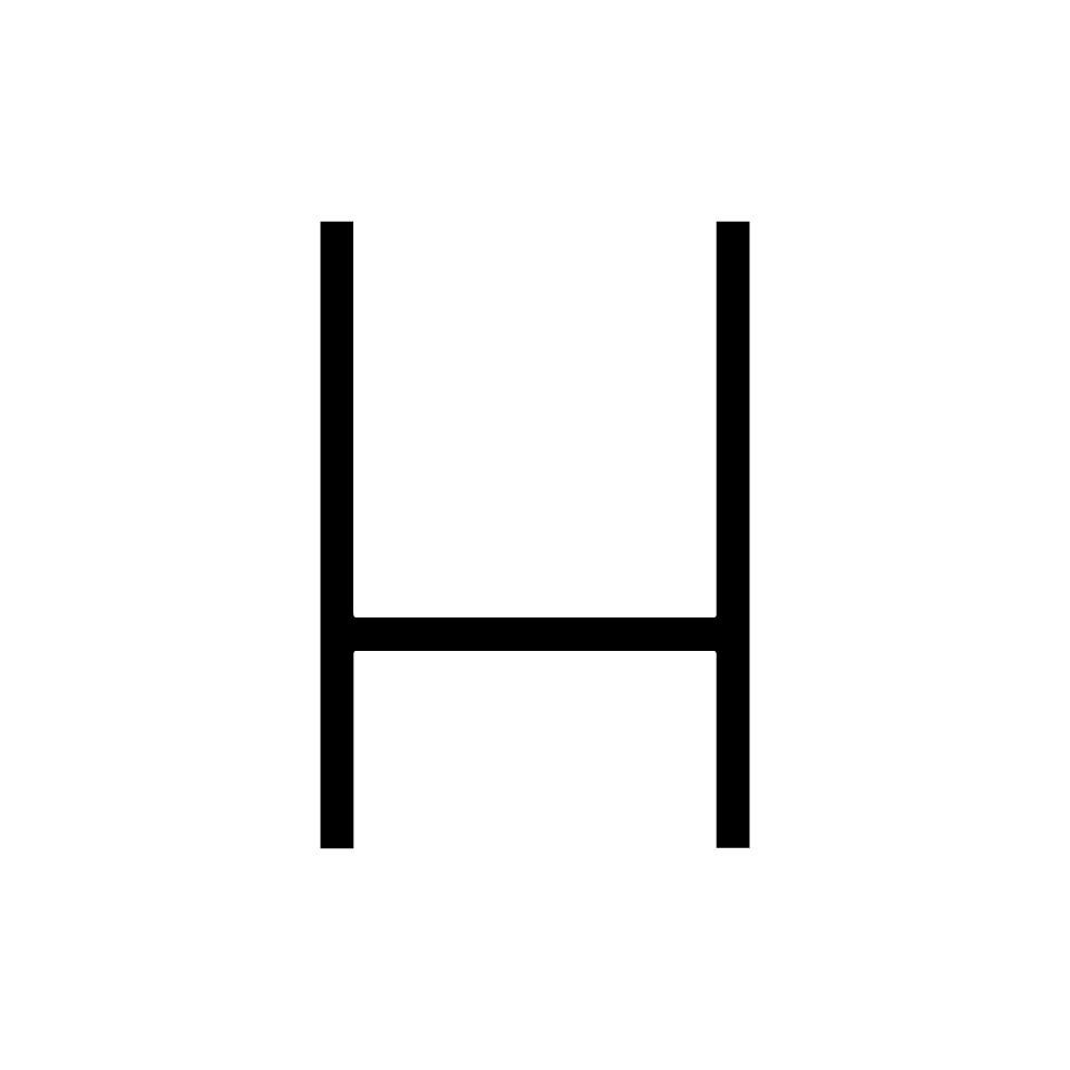 Levně AR 1201H00A Alphabet of Light - velké písmeno H - ARTEMIDE