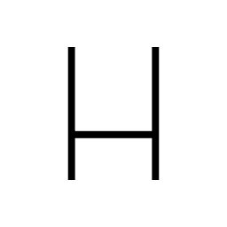 Obrázek pro produkt Alphabet of Light - velké písmeno H - ARTEMIDE
