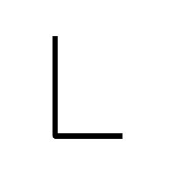 Obrázek pro produkt Alphabet of Light - velké písmeno L - ARTEMIDE
