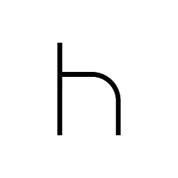 Obrázek pro produkt Alphabet of Light - malé písmeno h - ARTEMIDE