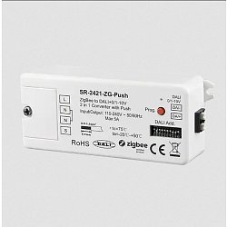 Obrázek pro produkt LED2 SR-2421-ZG-Push Zigbee to DALI DT6/DT8+0/1-10V Converter bílá - LED2 Lighting