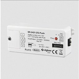 Obrázek pro produkt LED2 SR-2421-ZG-Push Zigbee to DALI DT6/DT8+0/1-10V Converter bílá - LED2 Lighting